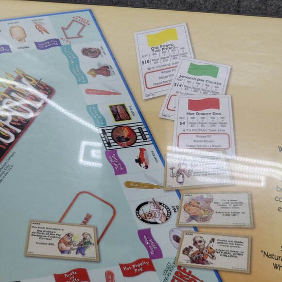 Grillin'-opoly Monopoly Style Board Game SEALED USA Outdoor Cookout BBQ Theme - Picture 8 of 11